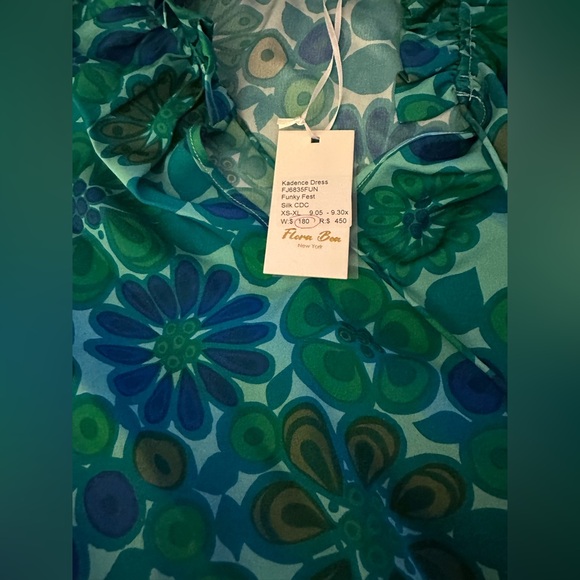 NEW FLORA BEA kadence dress in funky fest NWT Tag size Small. Fits 2-slim 6 - Picture 4 of 4